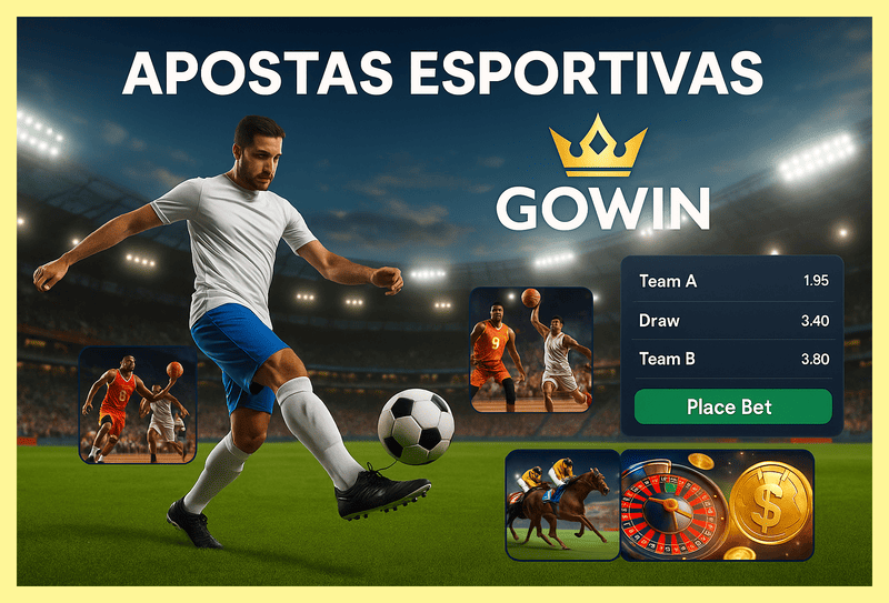 Apostas esportivas no cassino online GOWIN